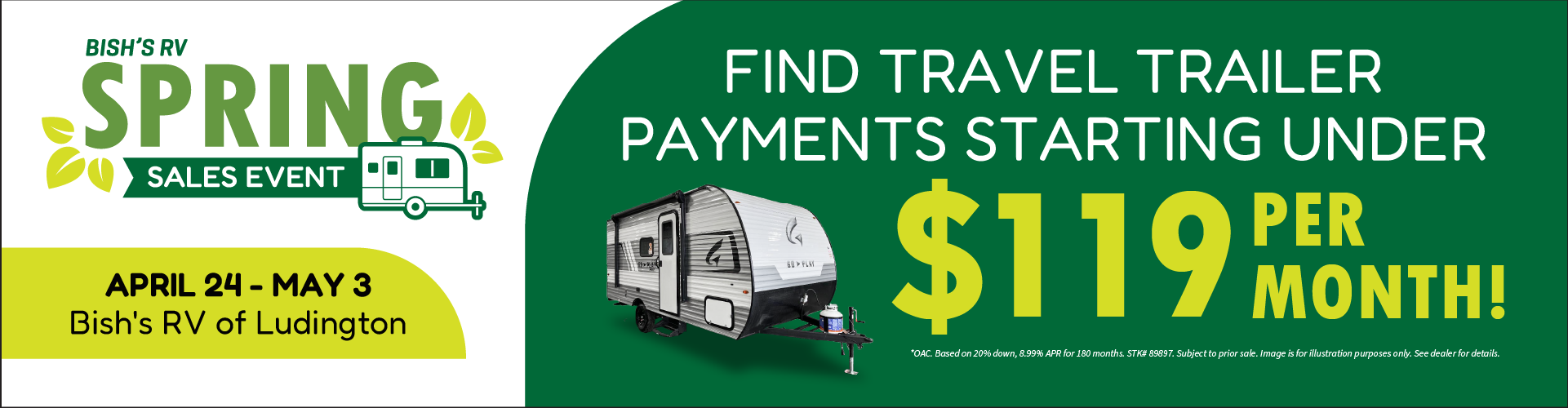 Bish's RV Spring Sales Event - April 24th May 3 - Bish's RV of Ludington, MI